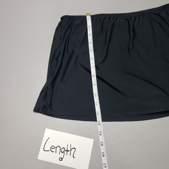 Collections by Catalina solid black bathing suit skirt women's plus size 3X - Picture 4 of 7